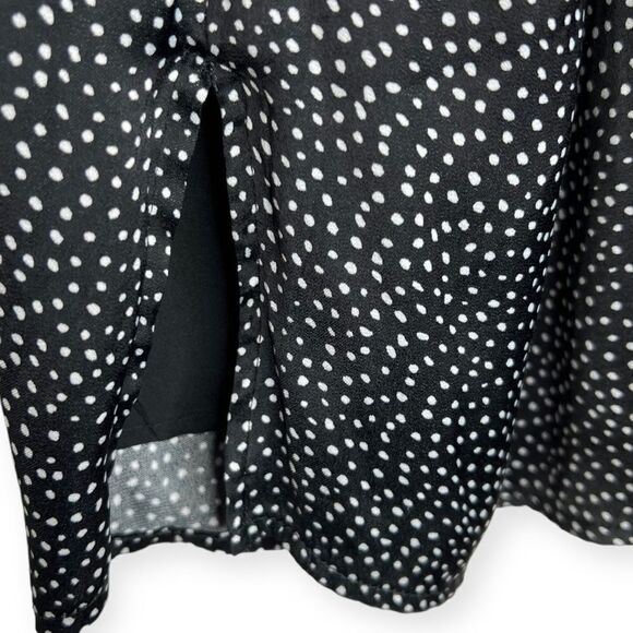 Tart Black & White Abstract Polka Dot‎ Satin Tank Top Cami Size X-Small - Picture 3 of 6